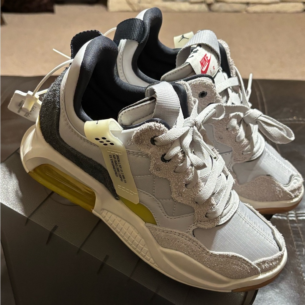 Nike Jumpman Sneakers with Yellow and Gray Highlights